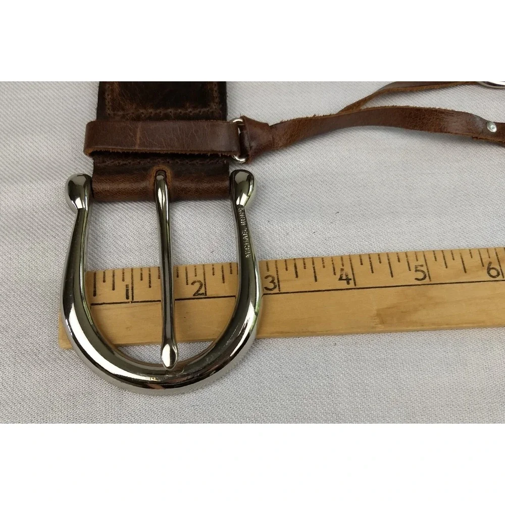 Michael Kors Braided Leather Belt Women 44